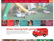 Tablet Screenshot of missio.org.uk