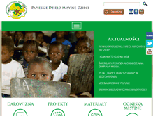 Tablet Screenshot of dzieciom-misji.missio.org.pl